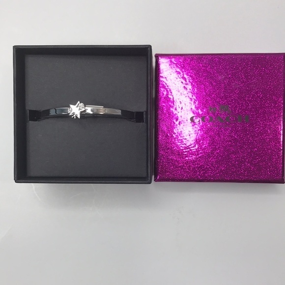 Price firm COACH Silver Shooting Star Bangle Bracelet - Picture 1 of 9